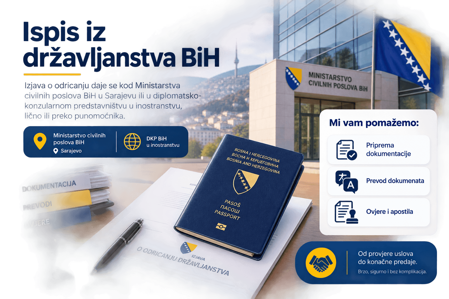 Ispis iz državljanstva BiH - Nova Vizija